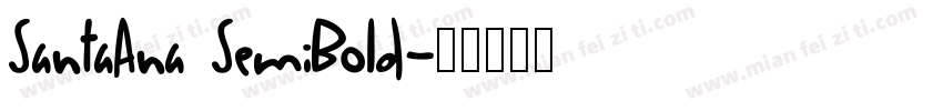 SantaAna SemiBold字体转换